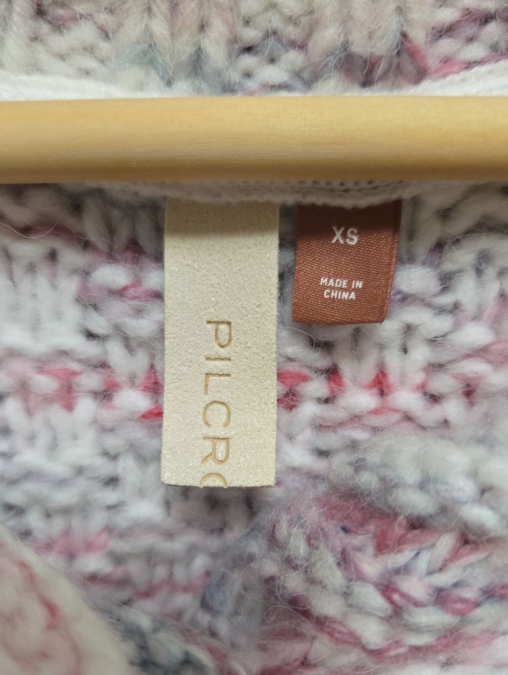 Anthropologie Pilcro Star Granny Cardigan Sweater Cable Knit Longline Duster XS - Picture 9 of 16